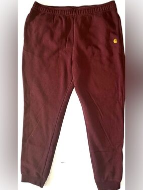 Carhartt Maroon Jogger Sweatpants